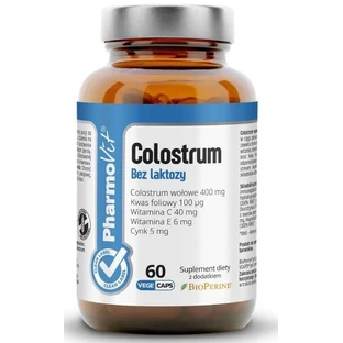 Calostro bovino sin lactosa 60 cápsulas Pharmovit Clean Label