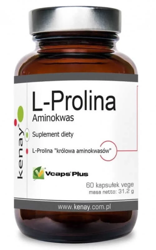L-Proline amino acid (60 capsules) Kenay