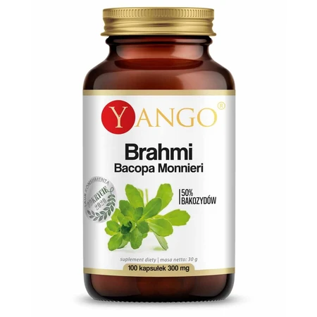 Brahmi (Bacopa Monnieri) extract 50% bacoside 100 capsules YANGO