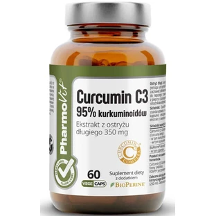 Curcumine C3 95% curcuminoïde 60 capsules Pharmovit Clean Label