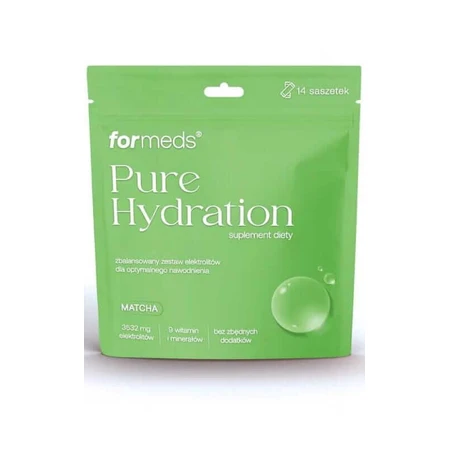 Pure hydratatie elektrolyten matcha smaak 14 sachets Formeds