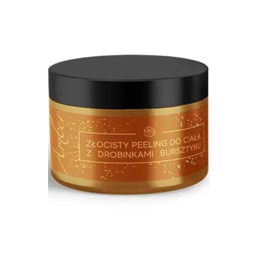 Exfoliante corporal dorado con partículas de ámbar 300g Amber Line