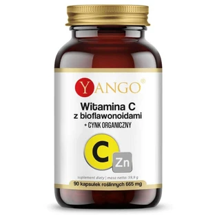 Vitamina C con bioflavonoides + zinc bio 90 cápsulas, Yango