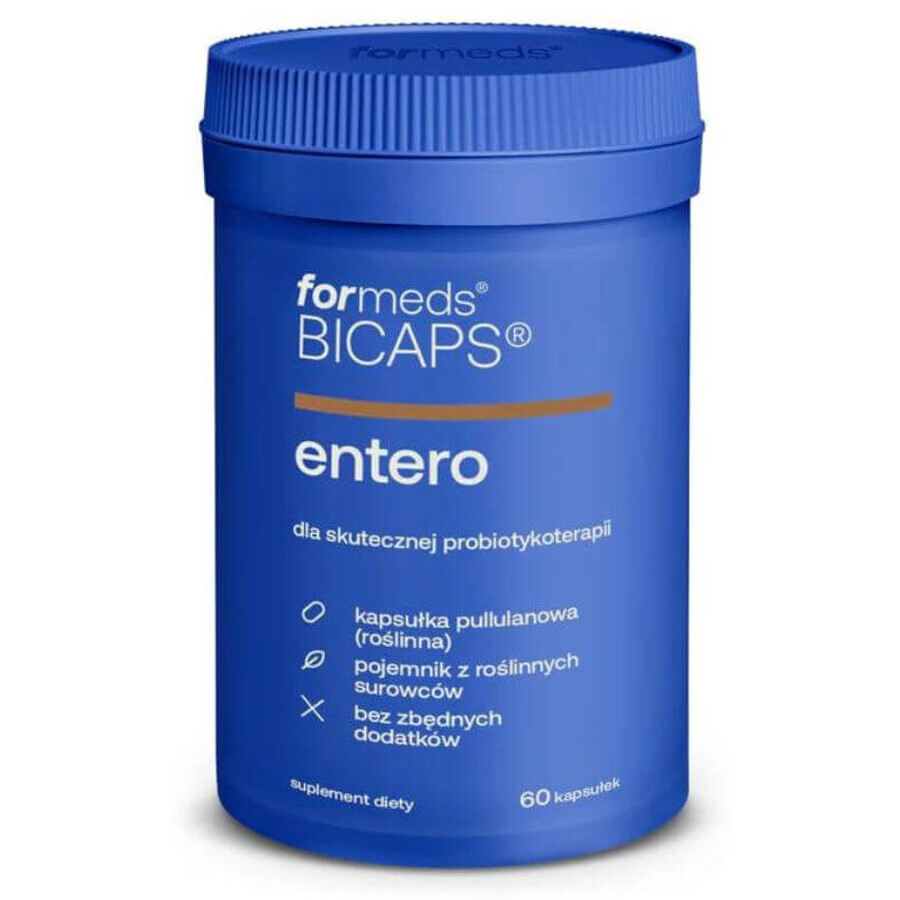 Bicaps ENTERO Saccharomyces Boulardii 60 capsule. Formati