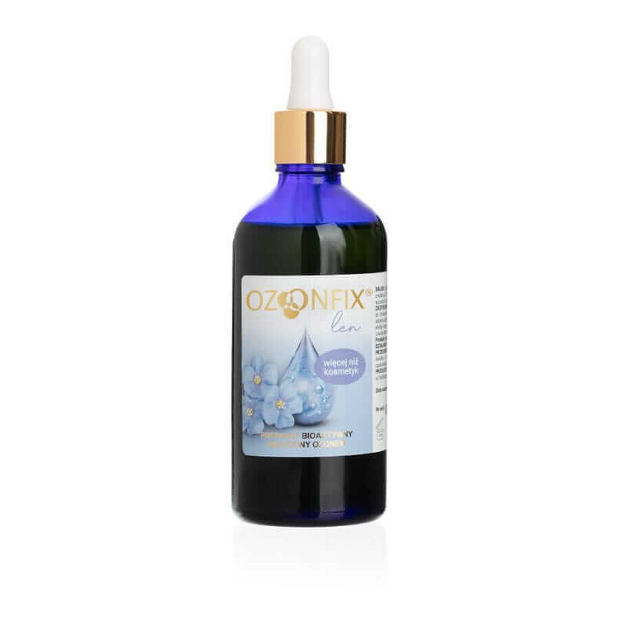 Ozonea Linium Linseed Oil Sticlă de sticlă ozonată cu pipetă 100ml