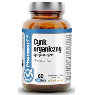 Zinc citrato orgánico (15 mg) 60 cápsulas Pharmovit Clean Label