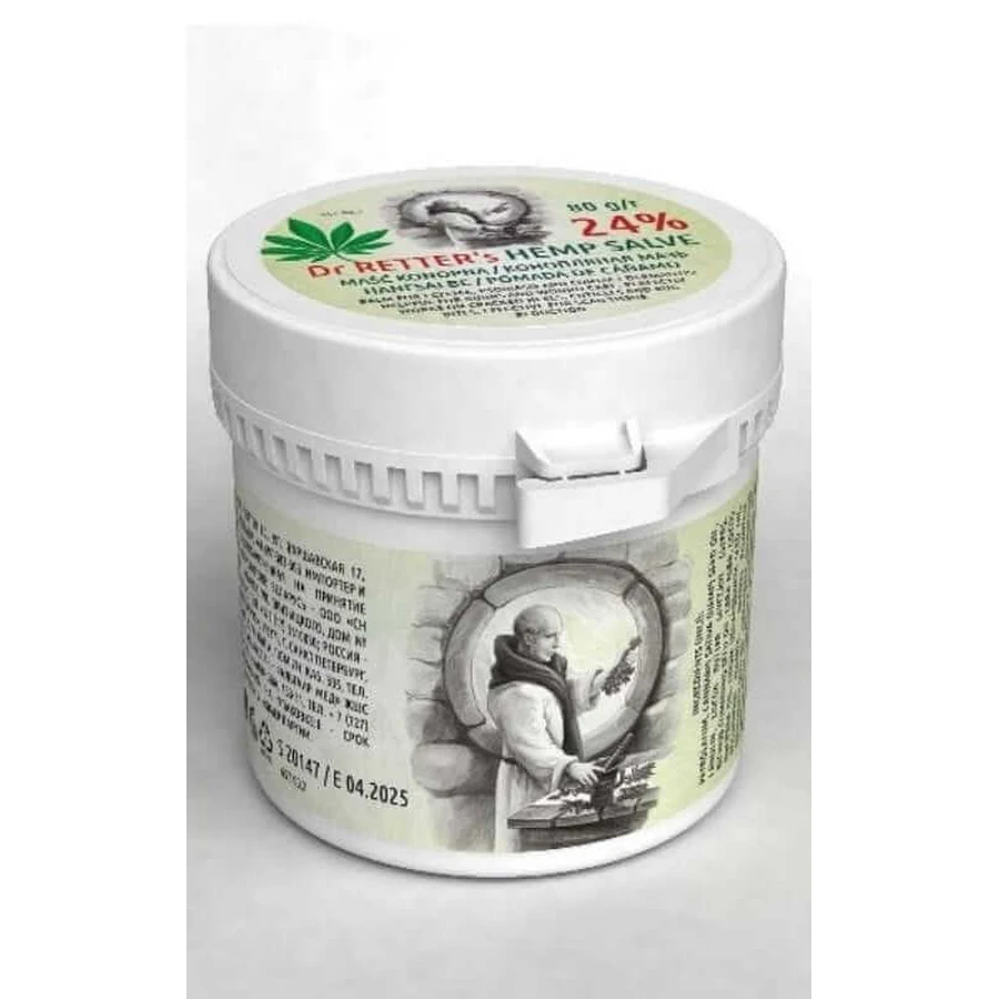 Hemp oil ointment 24% Nr. 657, 80g Dr. Retter Hemp Balm