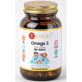 Omega 3 voor kinderen EPA + DHA, 60 capsules Yango