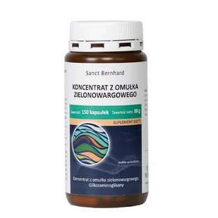 Extracto de molusco de labios verdes (500 mg) 150 cápsulas Sanct Bernhard