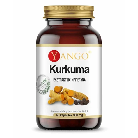 Extrait de Curcuma 10:1 + Pipérine 60 gélules Yango