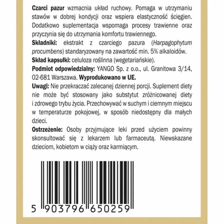 Duivelsklauw 90 capsules Yango