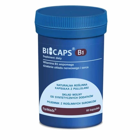 BICAPS B1 (Tiamina) 60 cápsulas vegetales - Formeds