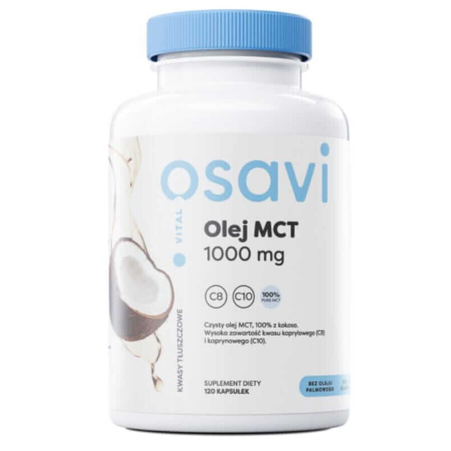 Olio di MCT Osavi 1000mg - 120 capsule molli