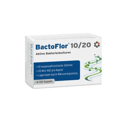 BactoFlor 10/20 100 cápsulas INTERCELL Pharma - probiótico