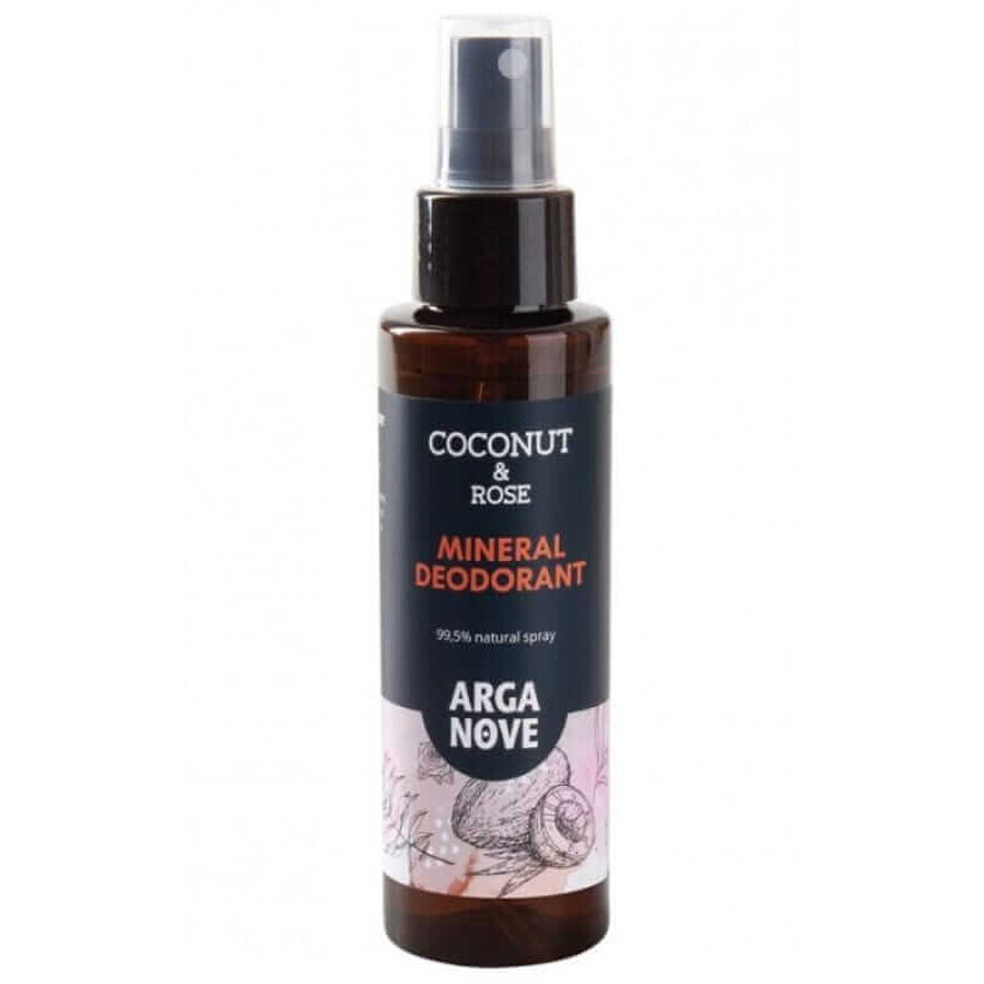 Deodorante minerale cocco e rosa 100ml Arganove
