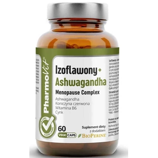 Isoflavonen + Ashwagandha Menopauze Complex 60 capsules PharmoVit Clean Label
