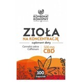 Herbs for Concentration 100 capsule x 5 mg CBD, Cânepă Combină
