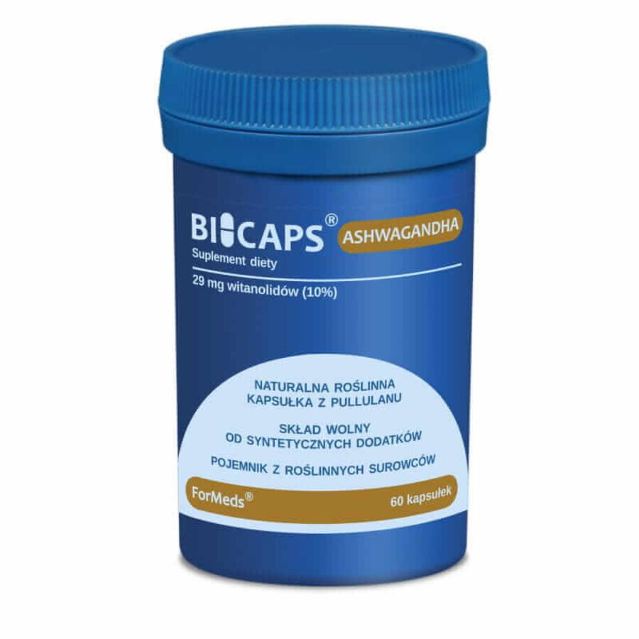 Bicaps Ashwagandha 290 mg extract (10% vitanolides) 60 capsule - ForMeds