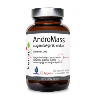 AndroMass extrem botanic SARM / Apigenin + Bitter melon, 60 gélules Kenay