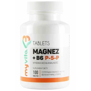 Citrate de magnésium + B6 P-5-P 100 comprimés Myvita