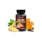 Skoczylas Cúrcuma, piperina, jengibre, resveratrol y quercetina 60 cápsulas Skoczylas Cúrcuma, piperina, jengibre, resveratrol y quercetina 60 cápsulas
