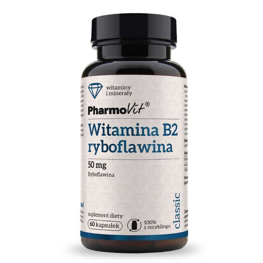 Vitamin B2 Riboflavin 50 mg 60 Kapseln Pharmovit Classic