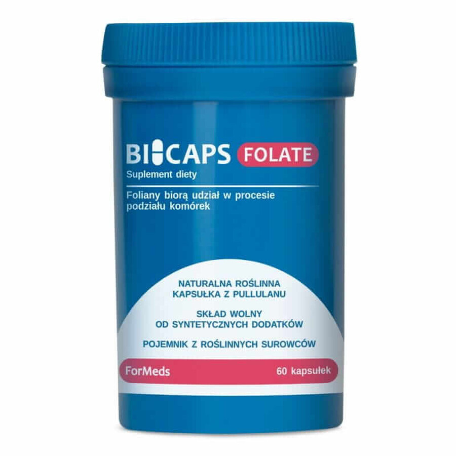 BICAPS FOLATE 500 µg Folate (60 gélules) Formes
