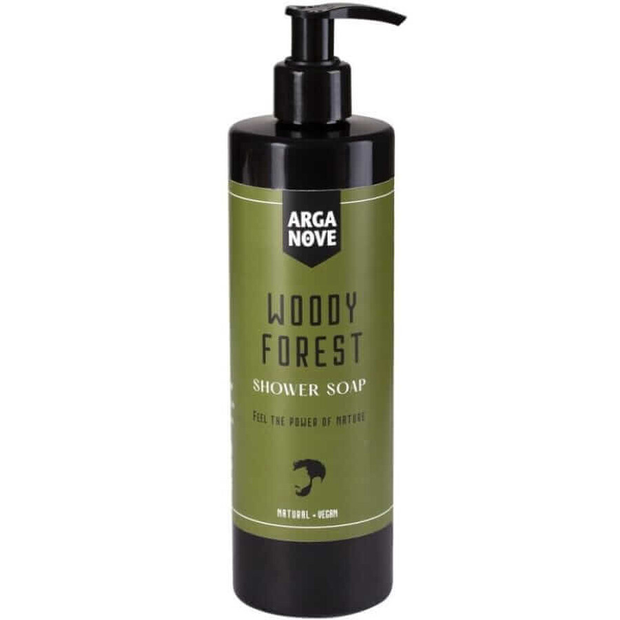 Woody Forest jabón de oliva para la ducha de los hombres 400ml Arganove