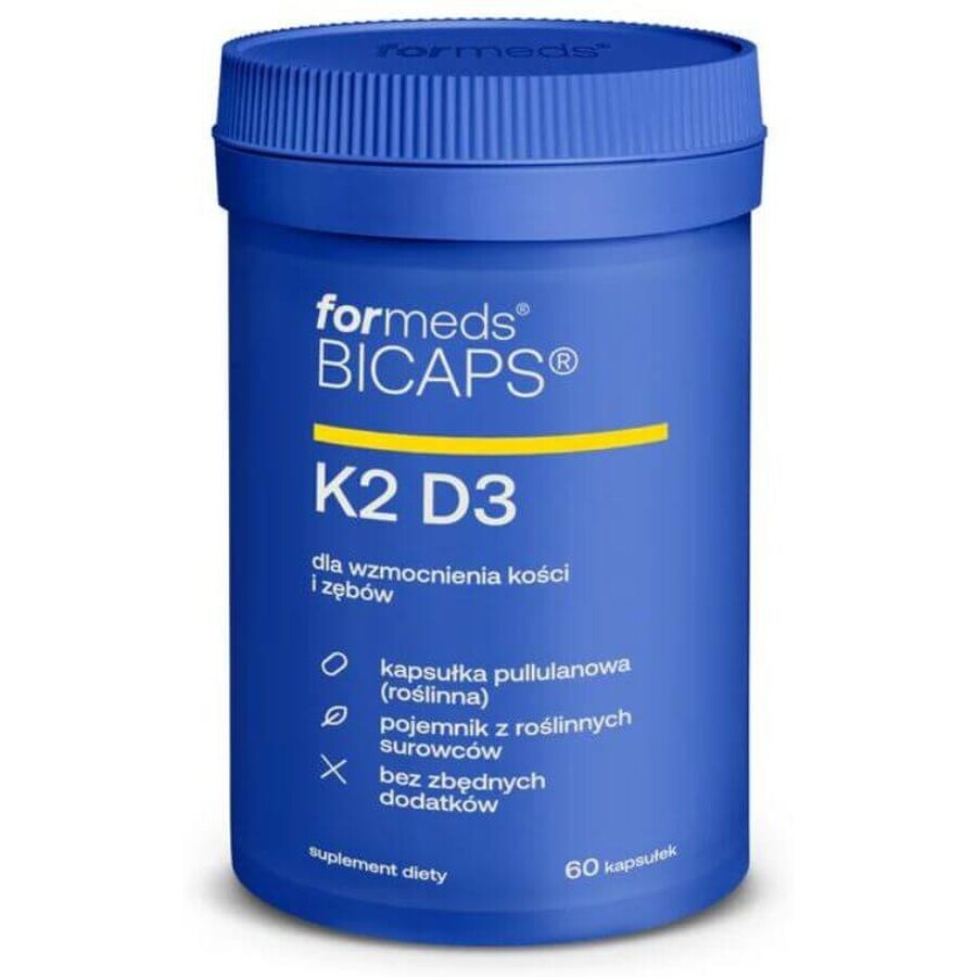 Bicaps Vitamin K2 MK-7 100 mcg + D3 2000 IU (60 capsules) Formeds