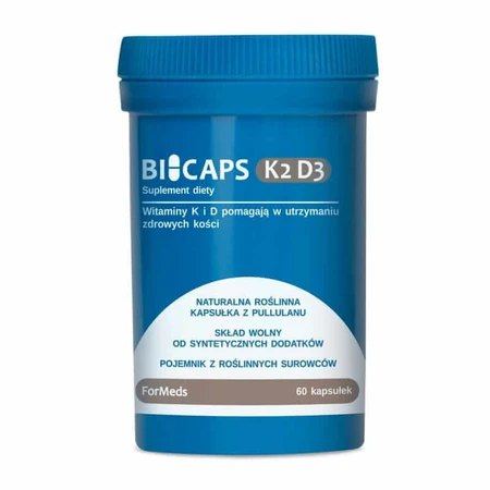 Bicaps Vitamine K2 MK-7 100 mcg + D3 2000 IU (60 capsules) Formeds