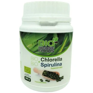 Bio Chlorella + Bio Spirulina 280g (aprox. 700 comprimidos) Bio Organic Foods