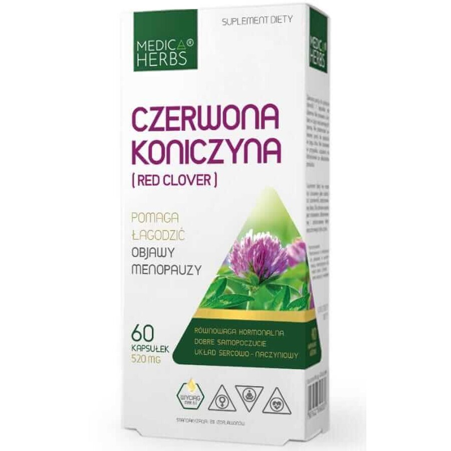 Red Clover 520mg 60 capsules Medica Herbs