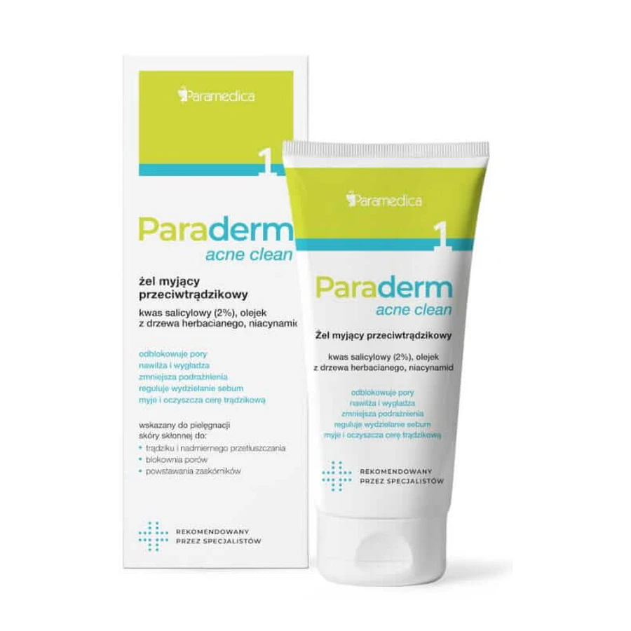 Paraderm gel lavante per acne 150g PARAMEDICA