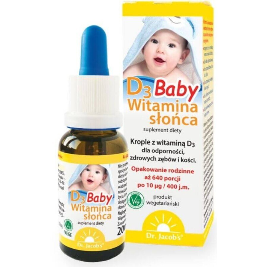 Vitamina D3 Baby 20ml Dr Jacobs