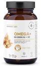 Omega + D3 2000 IU + K2 60 cápsulas me Aura Herbals