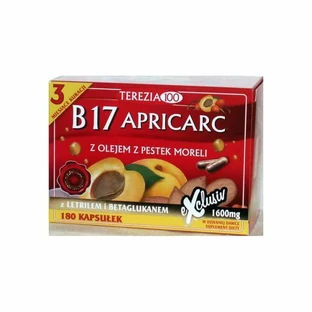 Amigdalin Apricarc B17 Vitamin B 17 amygdalin, letril, beta-glucan 180 capsules Therese