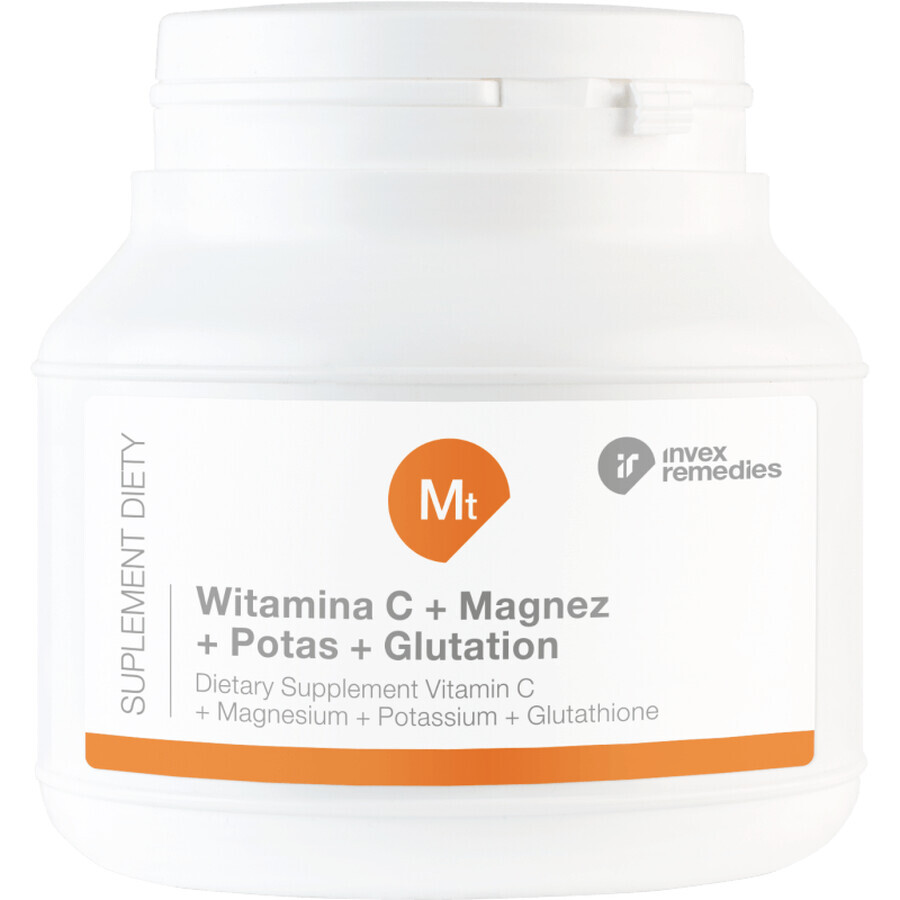 MT Vitamina C + Magneziu + Potasiu + Glutation 150G, Invex Remedies
