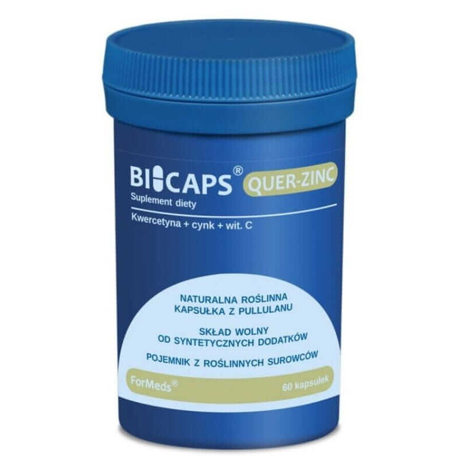 Bicaps Quer-Zinc (Quercétine Zinc Vitamine C) 60 capsules Formes