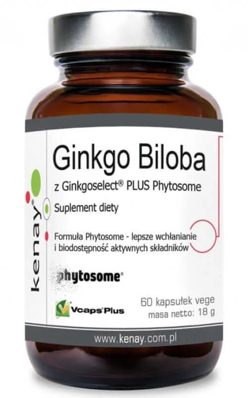Ginkgo Biloba with Ginkgoselect Phytosome 60 capsules, Kenay