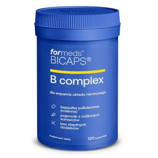 Bicaps B Complex - complejo vitamínico B, 120 cápsulas. Formatos