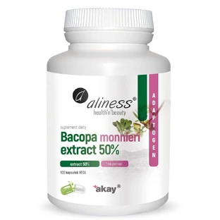 Bacopa monnieri Brahmi extract 50% 500 mg (100vcaps.) Aliness