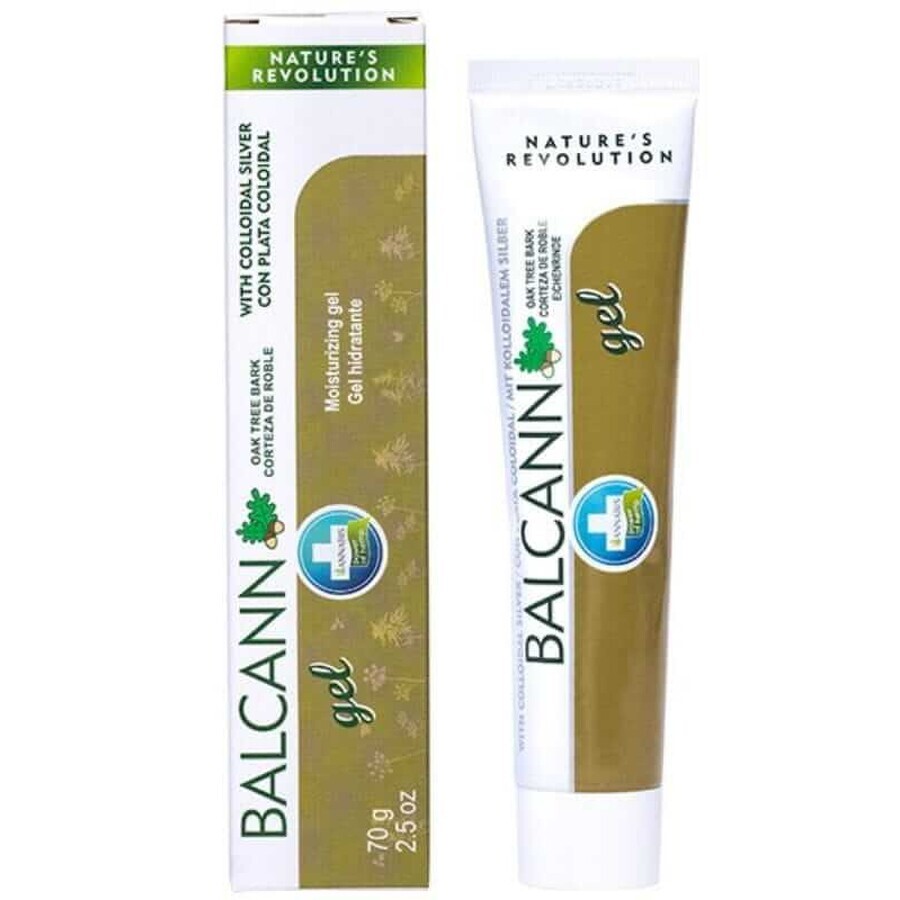 Hemp moisturizing gel with colloidal silver and oak bark BALCANN 75ml Hemp center