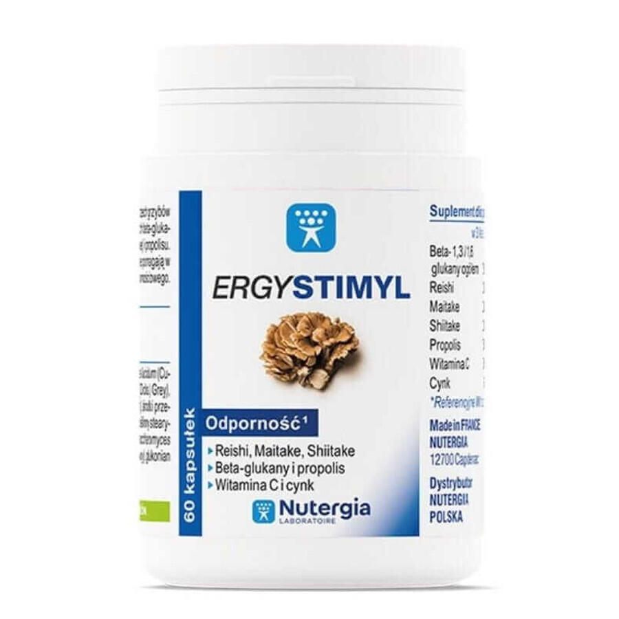 Ergystimyl Nutergia Immunity (Reishi, Maitake și Shiitake) 60 capsule