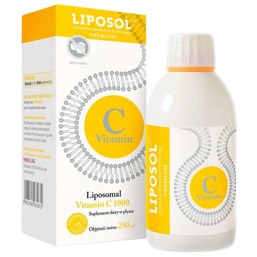 Liposol C 1000 Liposomales Vitamin C 1000 (gepuffert) 250 ml Geschmacksneutral - Medicaline