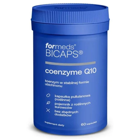 Bicaps COENZYME Q10 100 mg coenzyme Q10 (Ubiquinone) 60 gélules. Formats