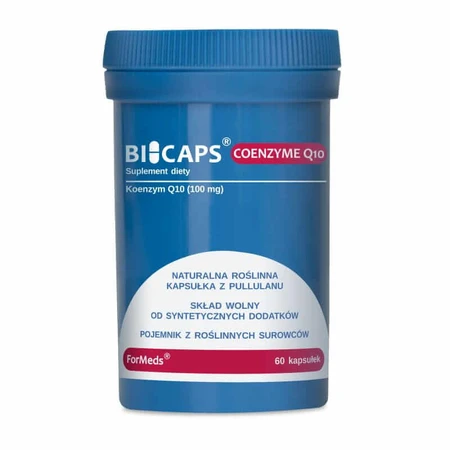 Bicaps COENZYME Q10 100 mg coenzyme Q10 (Ubiquinone) 60 gélules. Formats