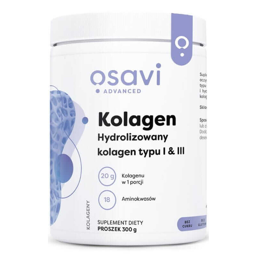 Osavi Collagen, Collagene idrolizzato di tipo I e III 300g