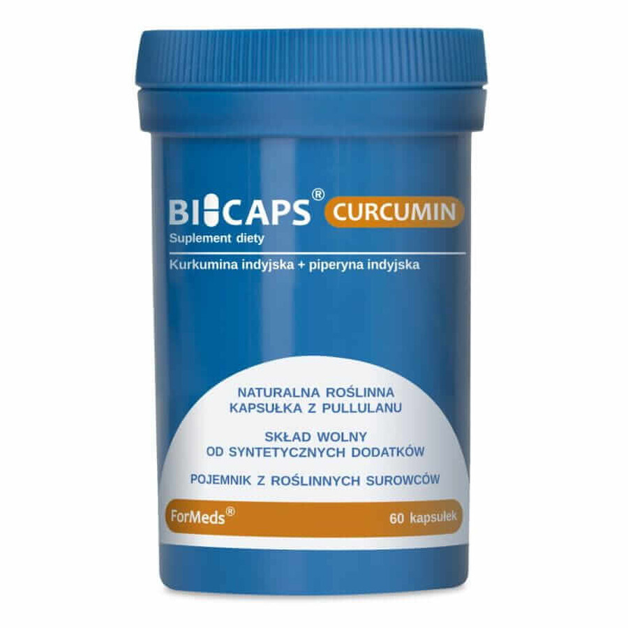 BICAPS CURCUMIN 380 mg curcumin+piperine 60 capsules, Formeds