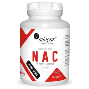 NAC N-Acetyl-L-Cysteine 190mg (1/2 comprimé)100 comprimés Aliness