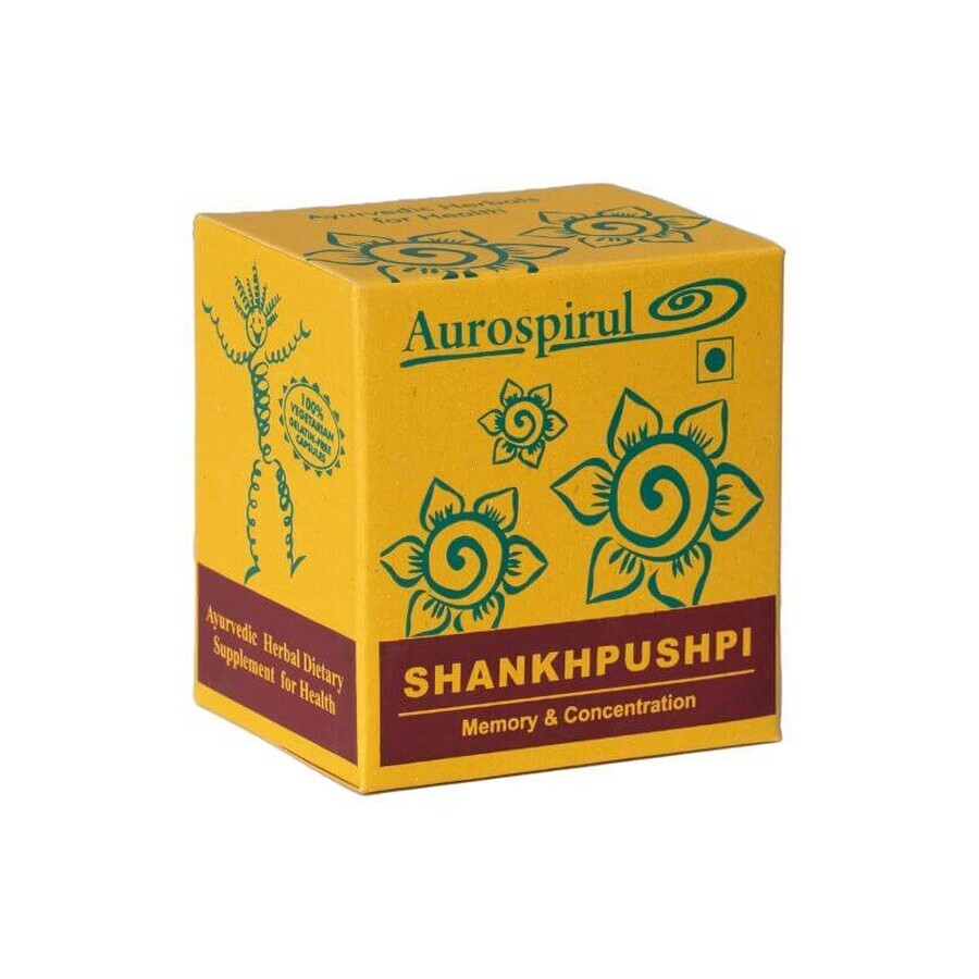 Shankapushpi (Gedächtnis und Konzentration) 100 Kapseln Aurospirul